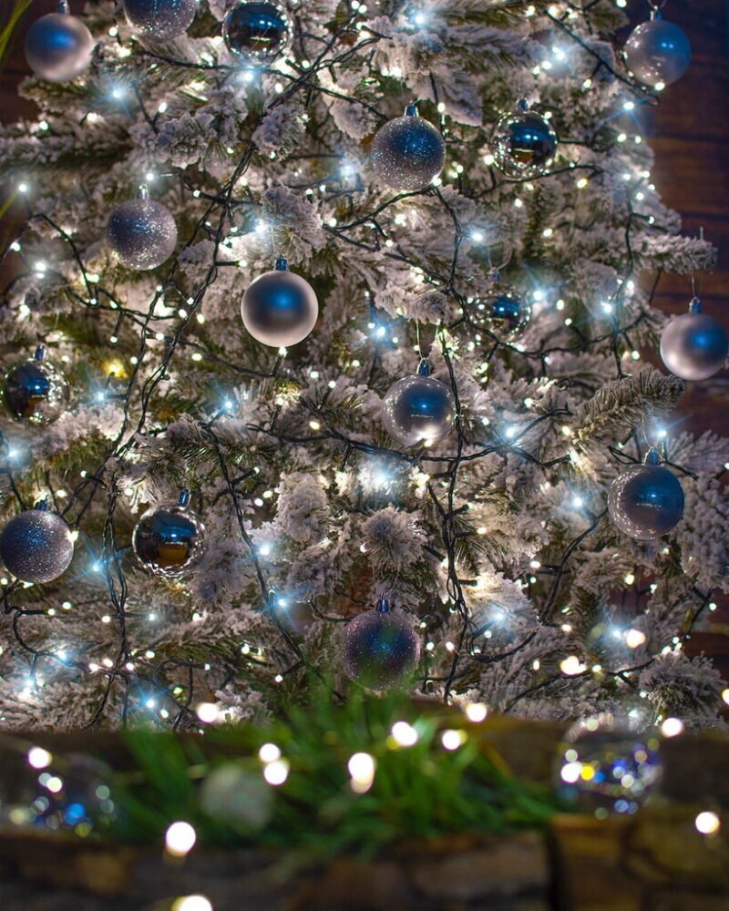100 LED Girlianda su Blykstės funkcija, šaltai balta - Image 2