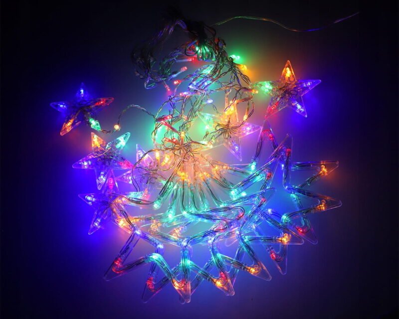 LED "Žvaigždės", spalvotos