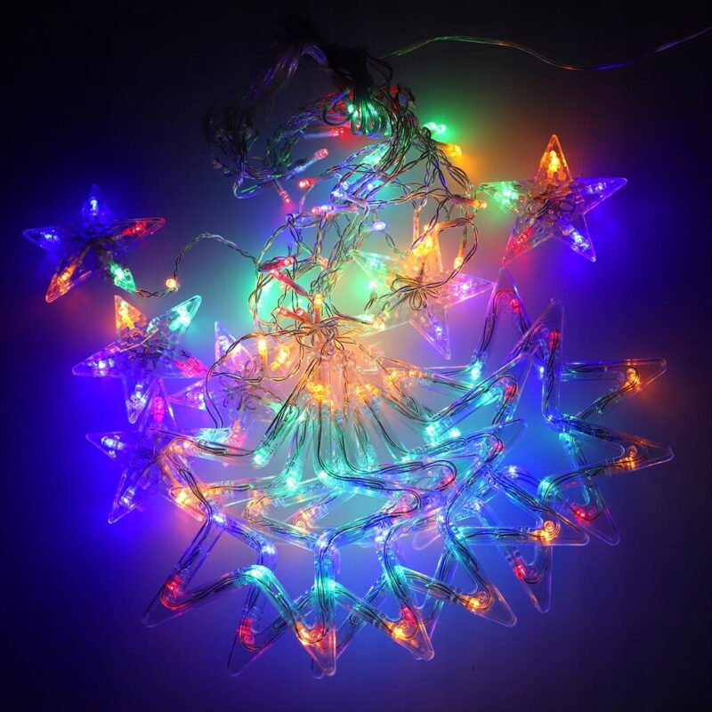 LED "Žvaigždės", spalvotos