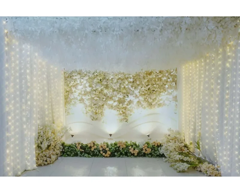 Girlianda-užuolaida su pulteliu ir kabliukais, 3x2 m, šiltai balta - Image 5