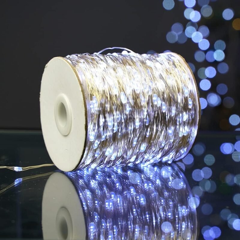 500 LED Vielinė girlianda ritėje, 50 m, šaltai balta - Image 8