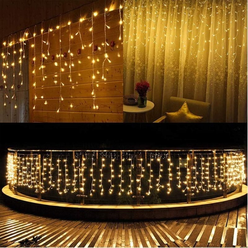 300 LED Varvekliai su Blykstės funkcija, šiltai balti - Image 4