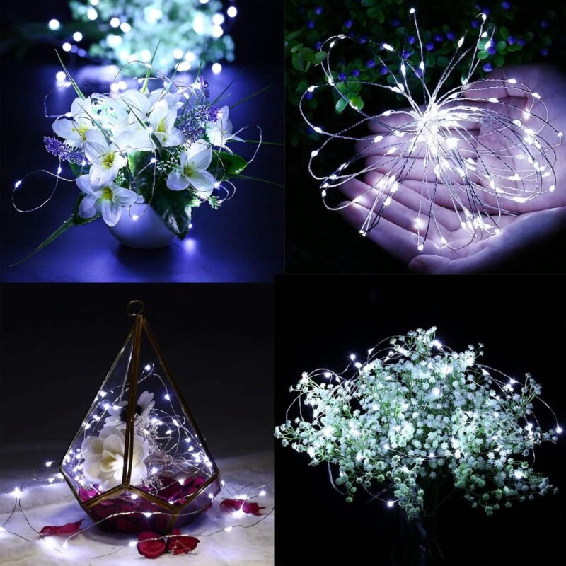 500 LED Vielinė girlianda ritėje, 50 m, šaltai balta - Image 4