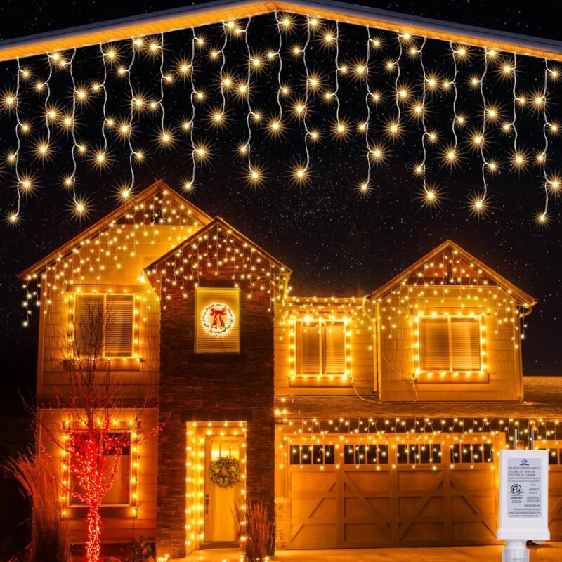300 LED Varvekliai su Blykstės funkcija, šiltai balti