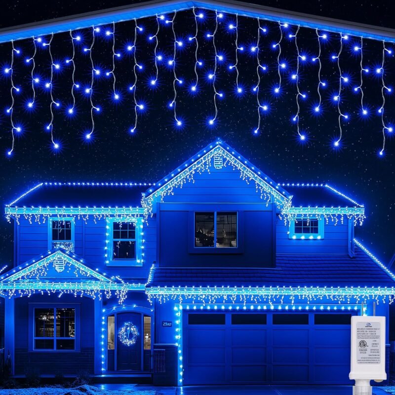 300 LED Varvekliai su Blykstės funkcija, mėlyni