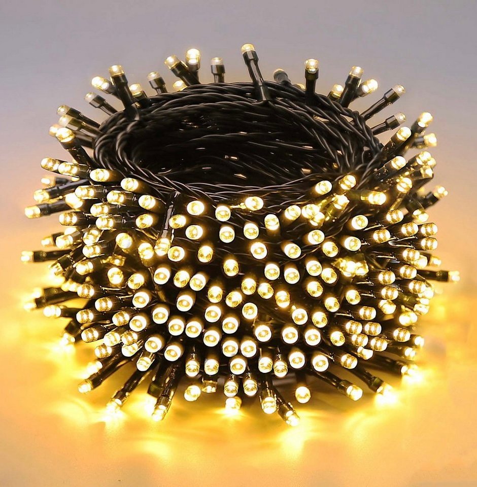 500 LED Lauko Girlianda, šiltai balta