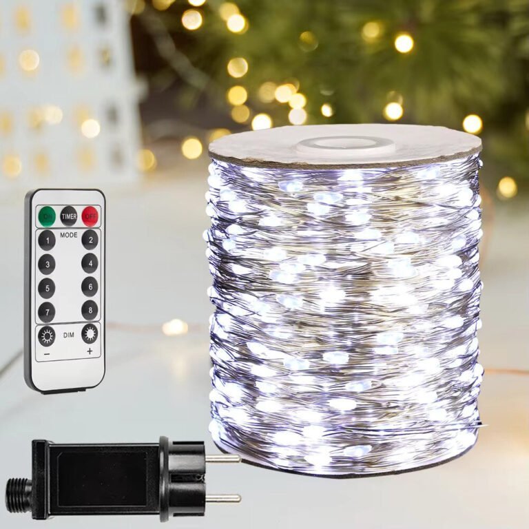 500 LED Vielinė girlianda ritėje, 50 m, šaltai balta