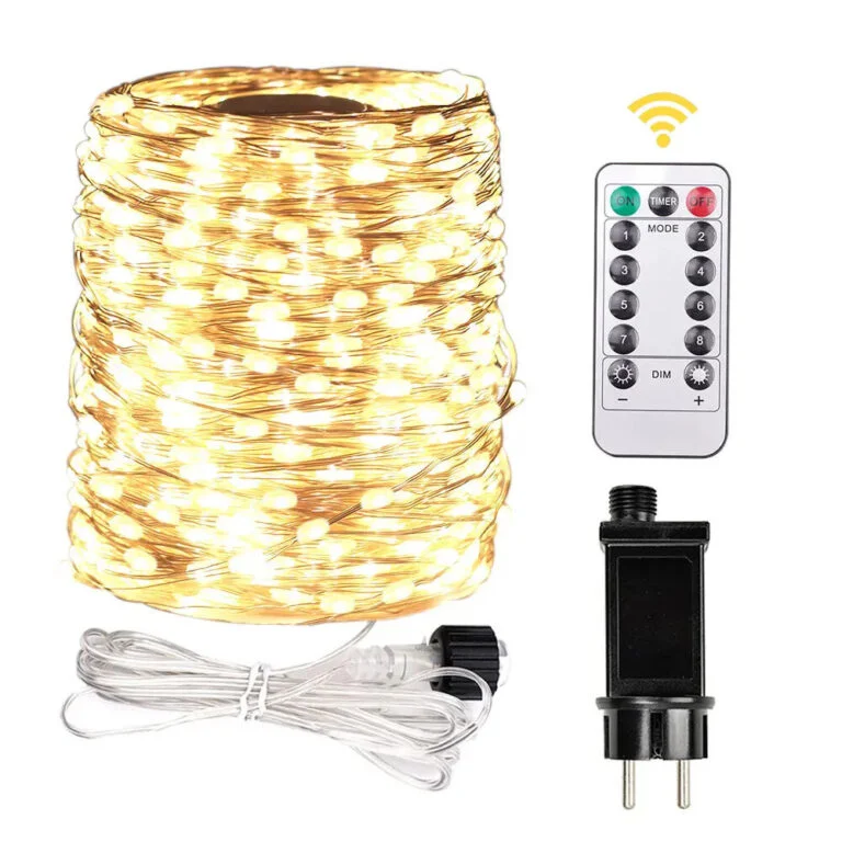 1000 LED Vielinė girlianda ritėje, 100 m, šiltai balta