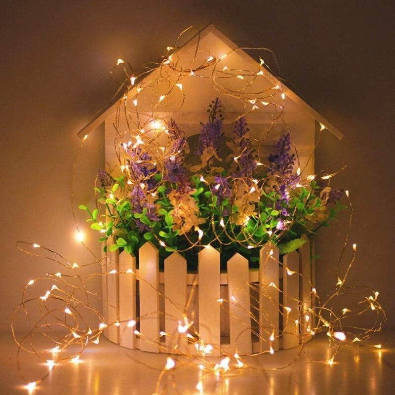 20 LED Vielinė Girlianda, šiltai balta - Image 5
