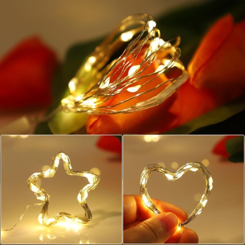 20 LED Vielinė Girlianda, šiltai balta - Image 2