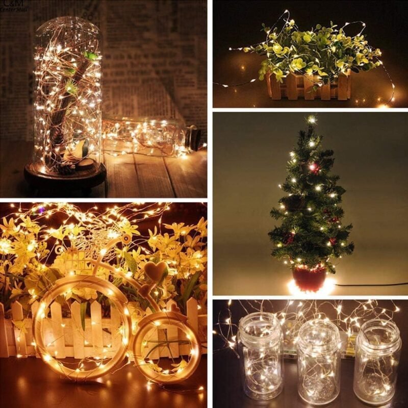 20 LED Vielinė Girlianda, šiltai balta - Image 6