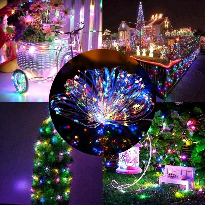 1000 LED Vielinė girlianda ritėje, 100 m, įvairiaspalvė - Image 3
