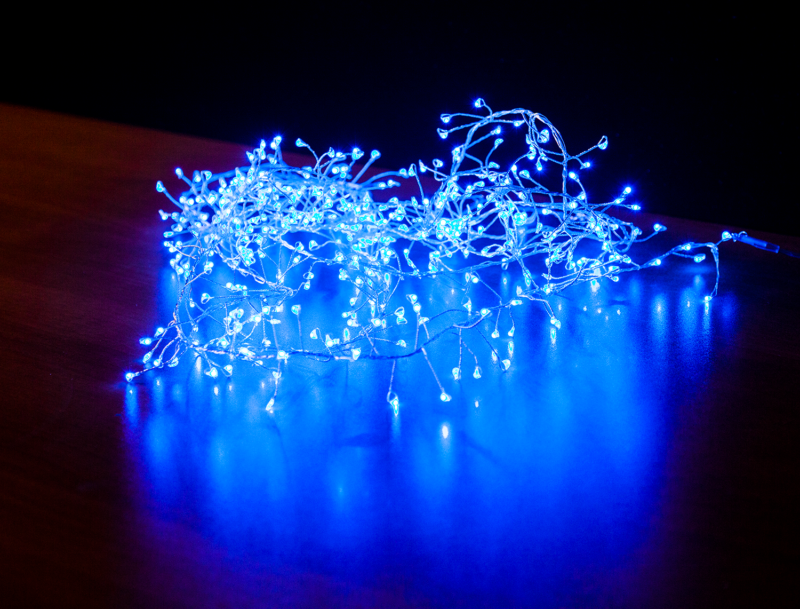 1000 LED Vielinė Girlianda "Pasaka" ant ritės, mėlyna - Image 3