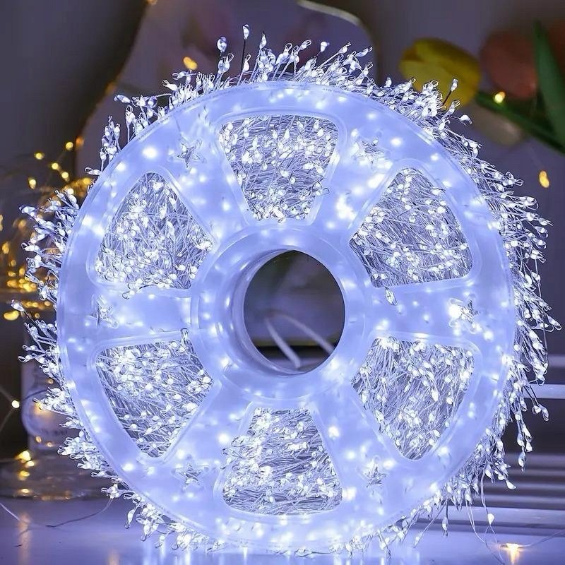 1000 LED Vielinė Girlianda "Pasaka" ant ritės, šaltai balta