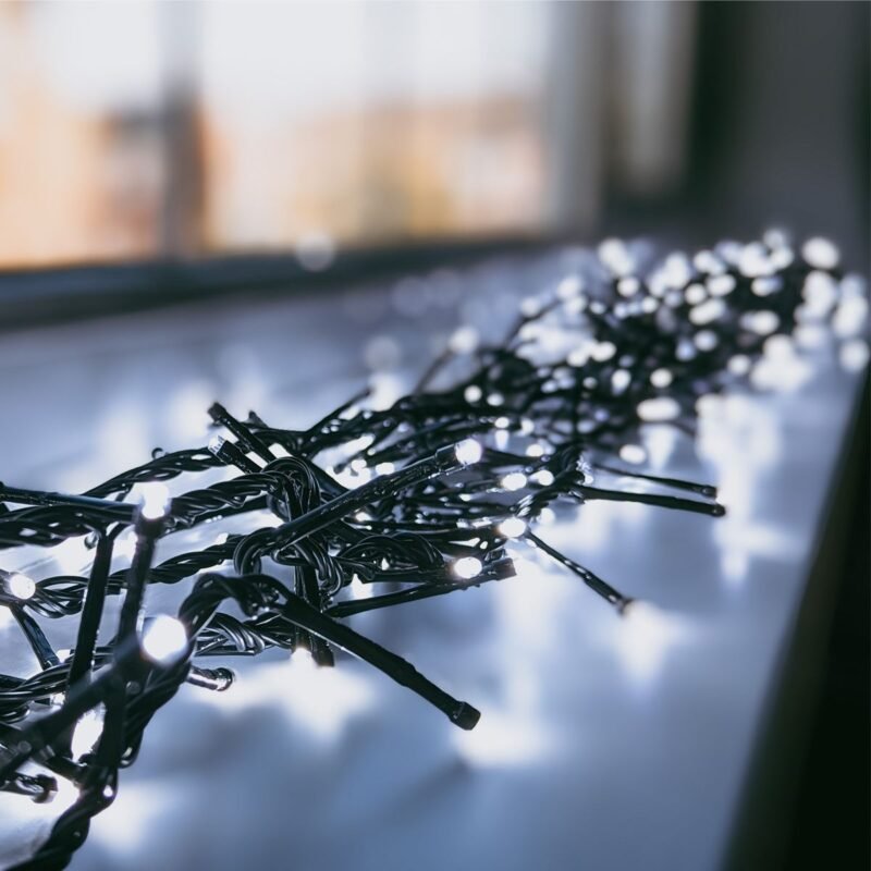 300 LED Girlianda, šaltai balta - Image 2