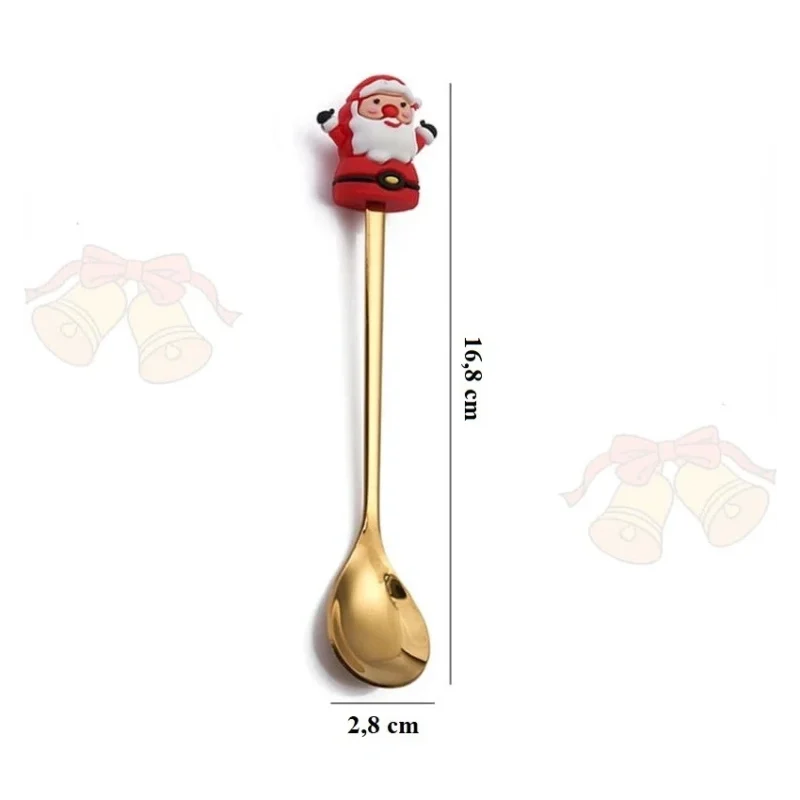 Šaukštai ir šakutės su kalėdinėmis figūrėlėmis, 6 vnt - Image 4
