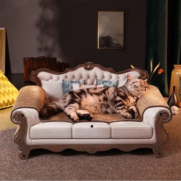 Draskyklė - sofa, 55x23x22 cm, ruda
