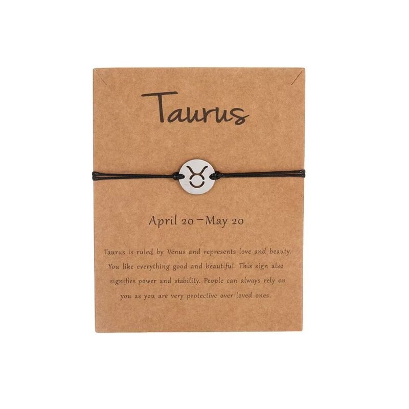 Apyrankė su zodiako ženklu Tauras