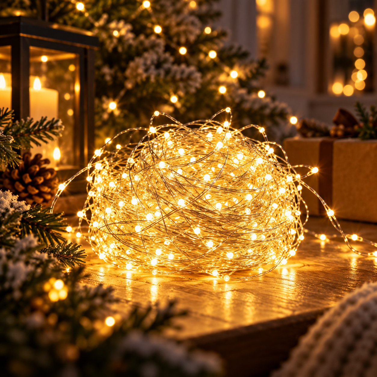 Vielinė girlianda „Rasa Crystal“ 1000 LED, 100 m, šiltai balta - Image 4