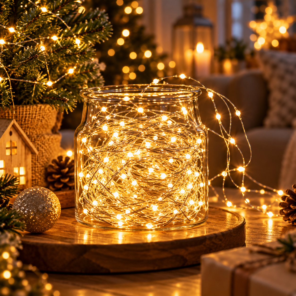 Vielinė girlianda „Rasa Crystal“ 1000 LED, 100 m, šiltai balta - Image 8