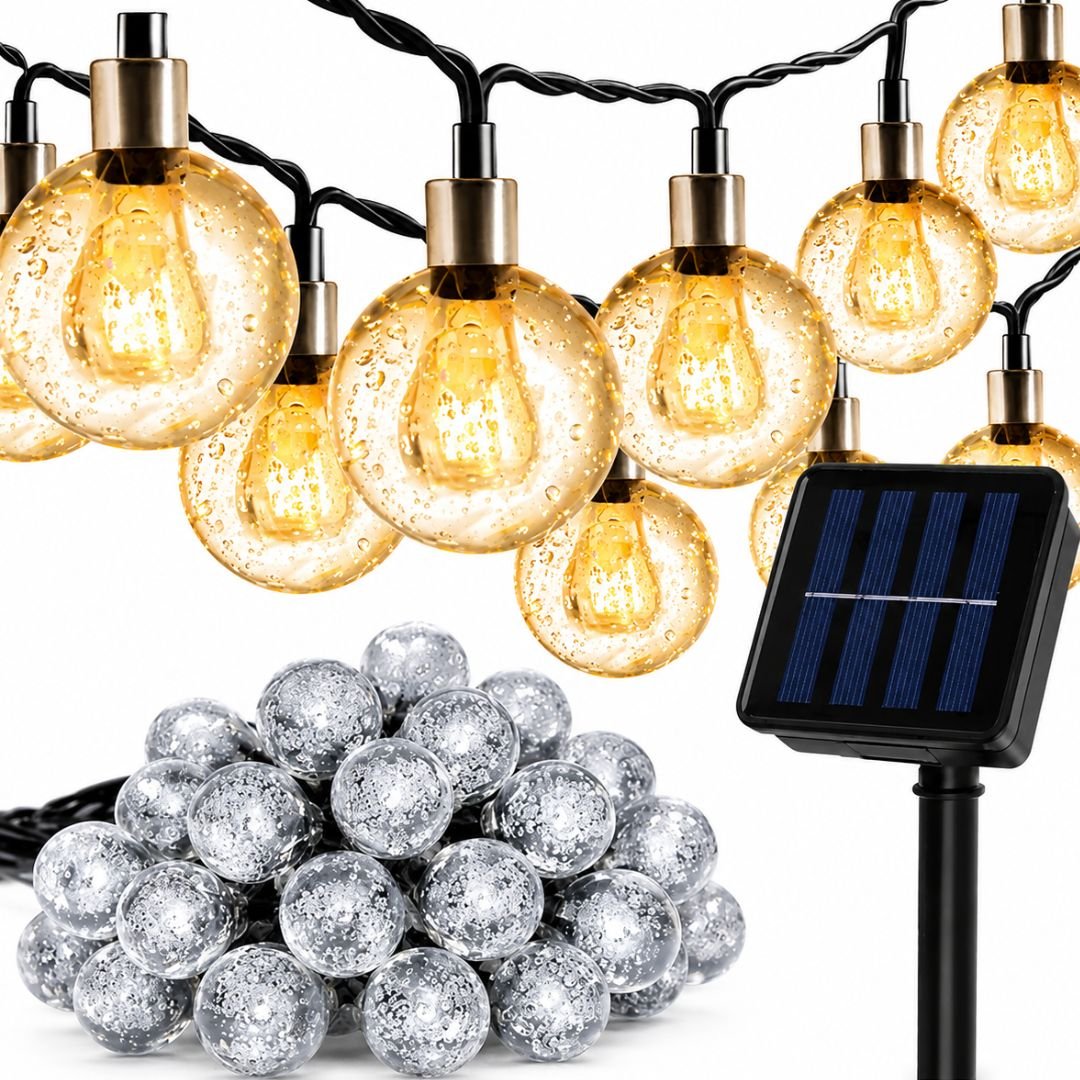 Saulės LED girlianda „Burbuliukai“ – 100 LED