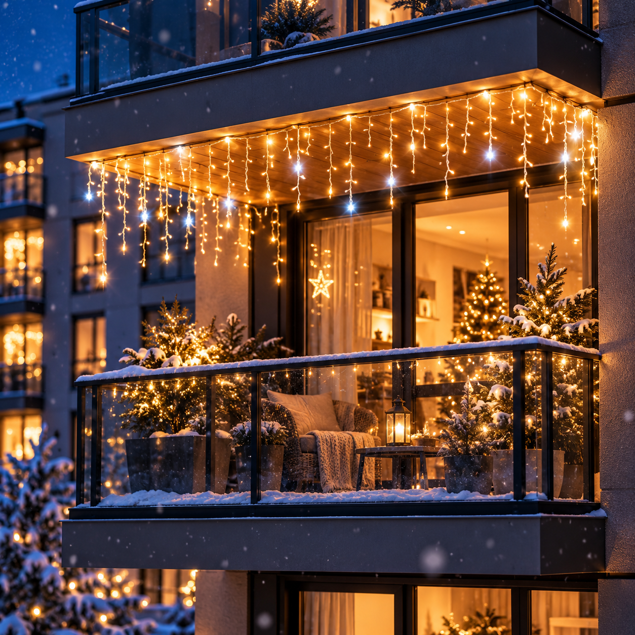 500 LED lauko varvekliai su blykstės funkcija, šiltai balti, 22 m - Image 3